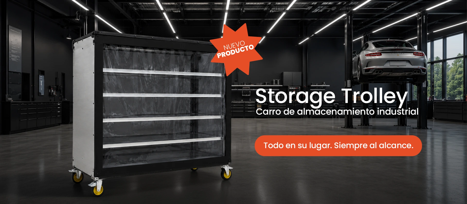 Storage Trolley: carro de almacenamiento industrial